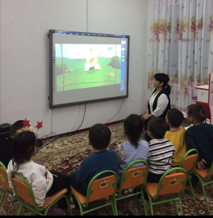 «Көк ту» Мульфильм көру («біртұтас тәрбие»  тұжырымдамасы)» тәрбиеші Г.Алиева